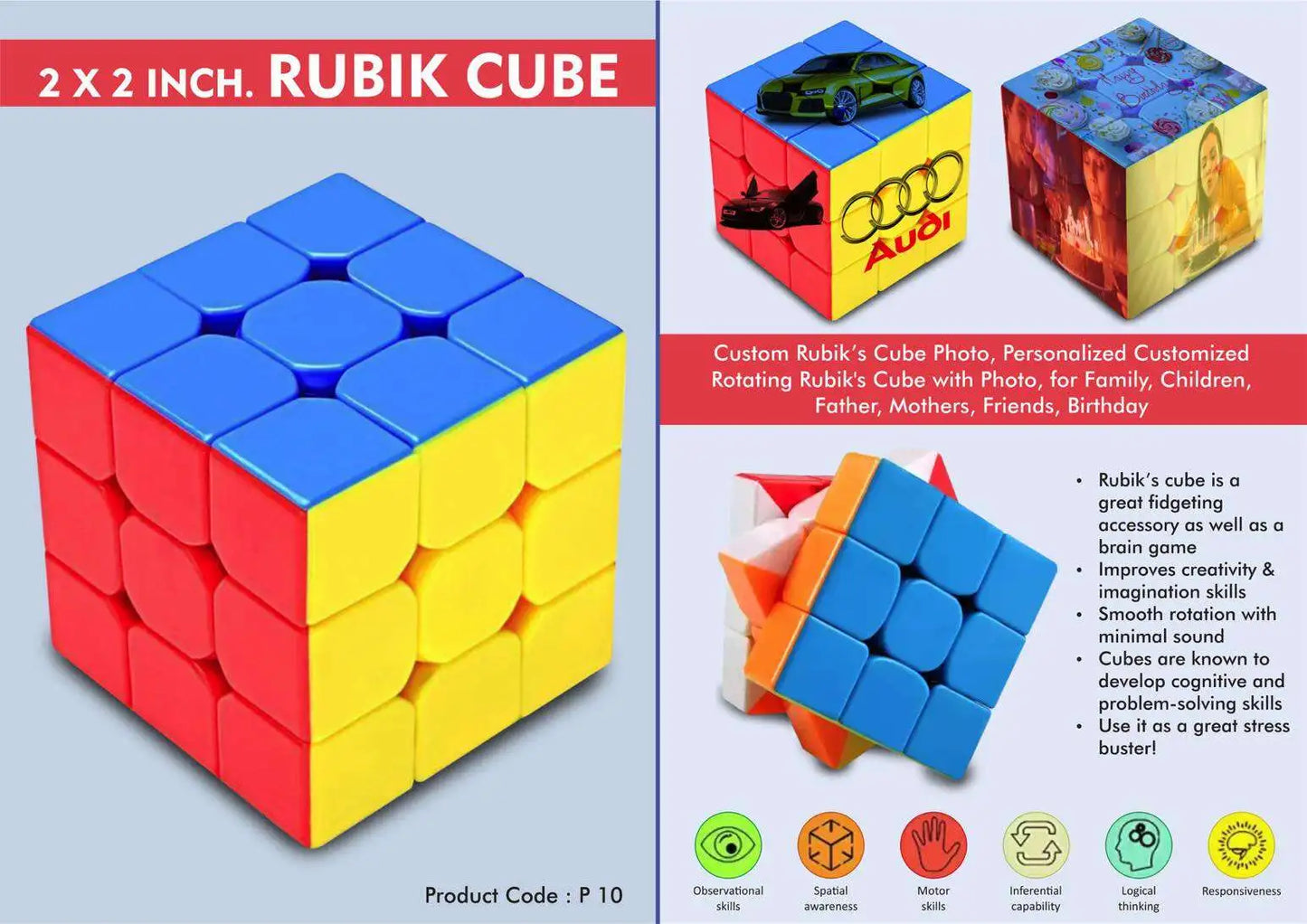 2 x 2 inch Rubik Cube