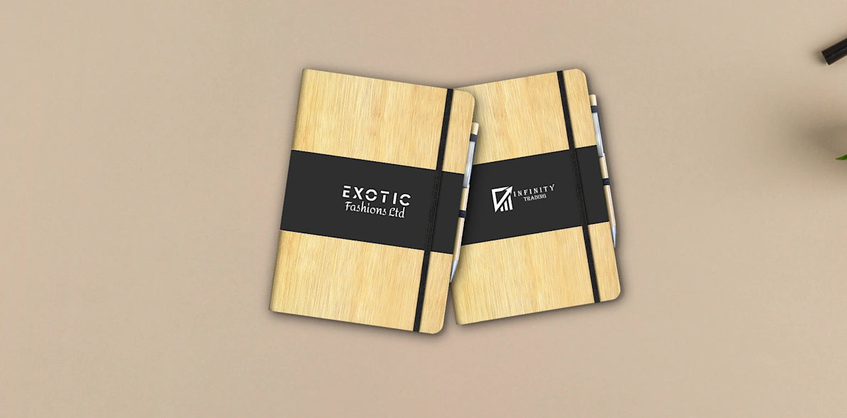 Wooden Diary with Pen