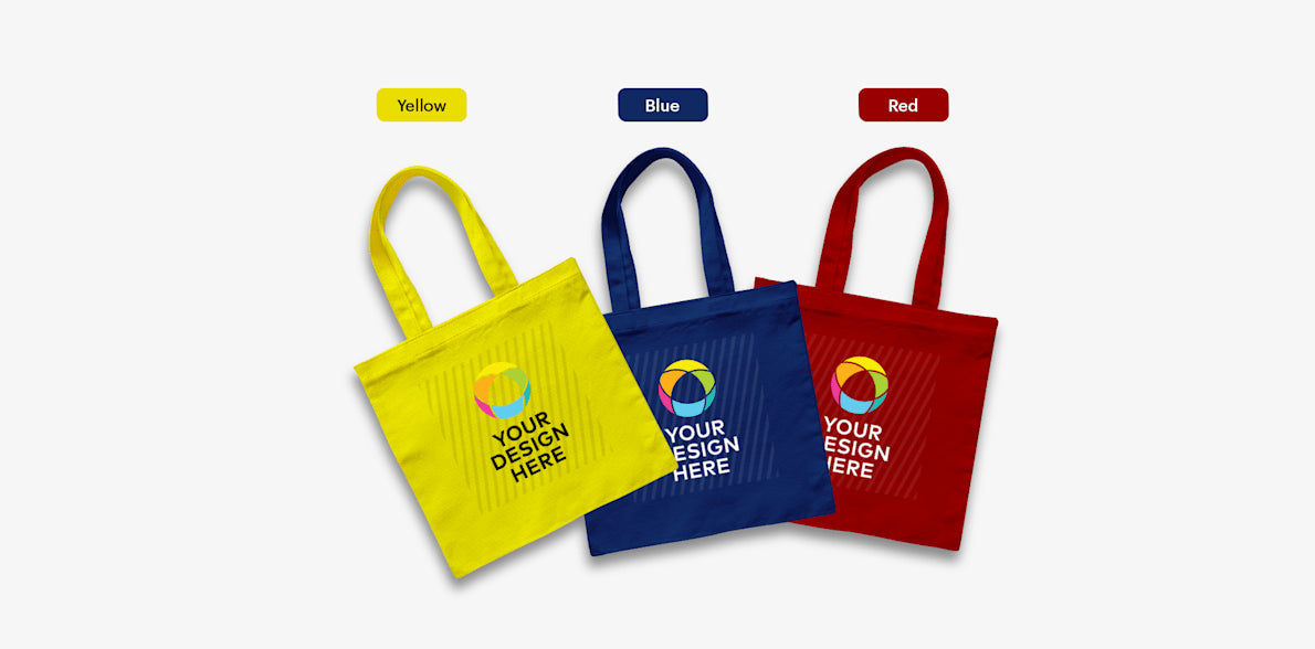 Colored Canvas Tote Bags
