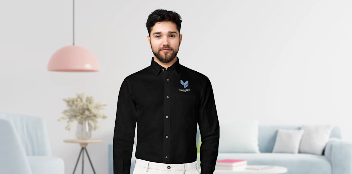Men's Embroidered Dress Shirts