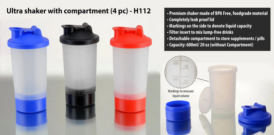 Ultra shaker with compartment (4 pc)
