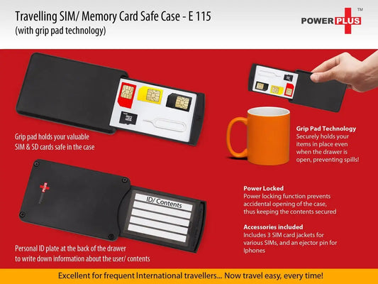 Travelling SD/Sim card safe case