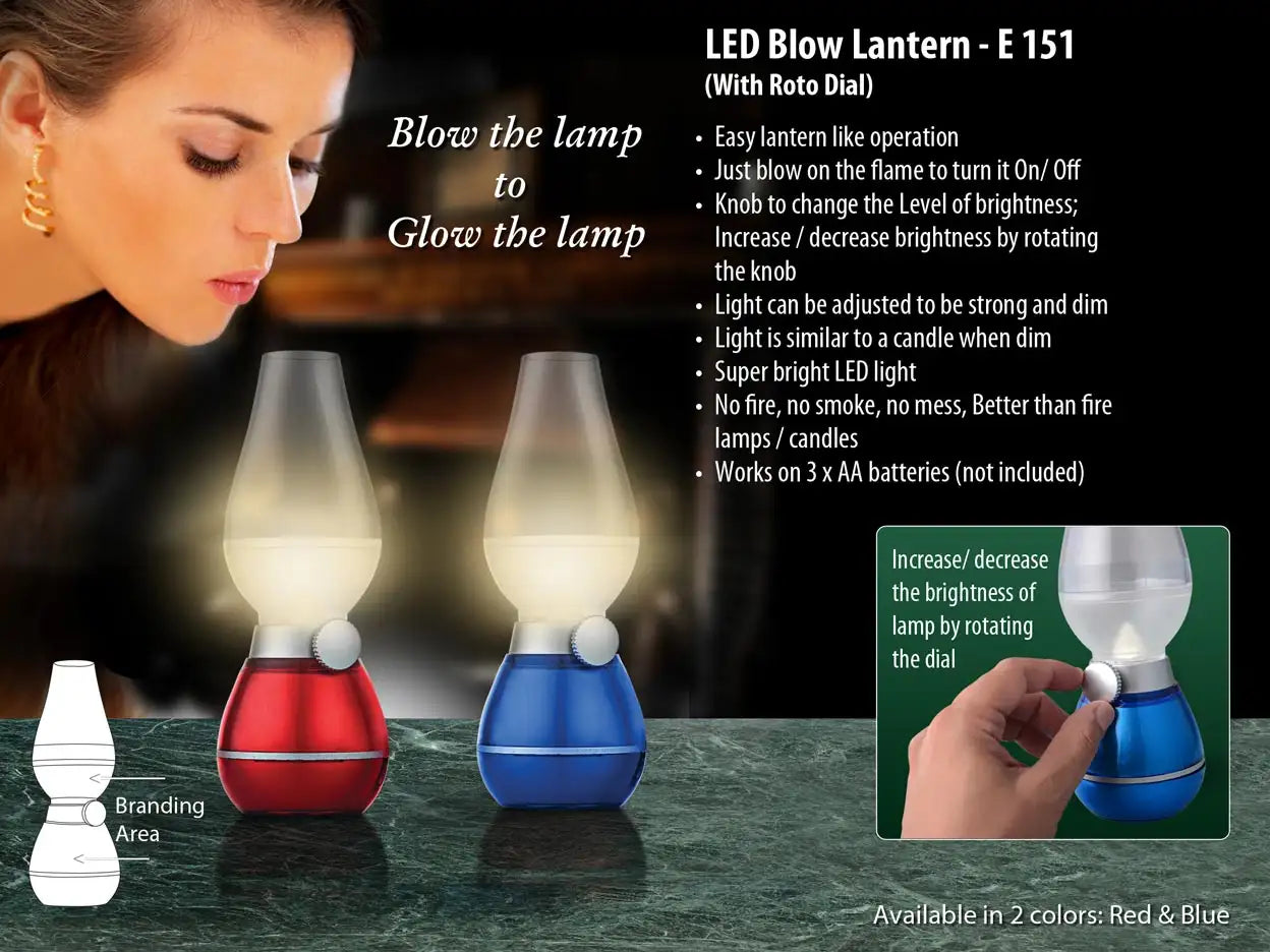 Blow lantern with roto dial (compact size)