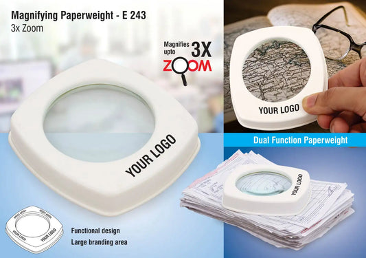 Magnifying paperweight (3x zoom)
