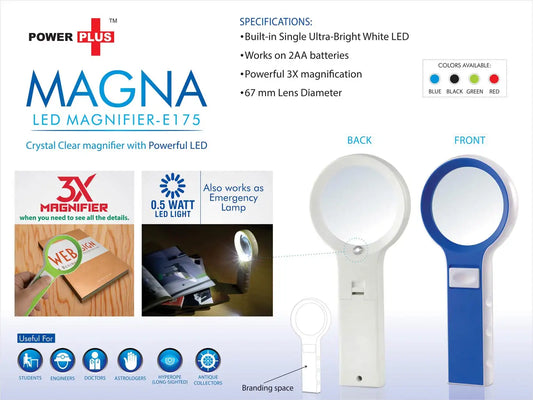 Magna: Magnifier With Lamp Function( With Half Watt LED)