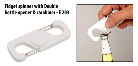 Fidget spinner with Double bottle opener