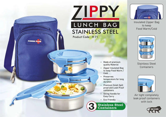 Zippy Lunch bag- 3 containers (metal)