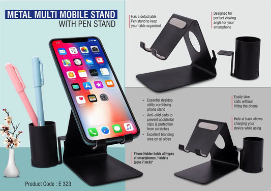 Metal mobile stand with Detachable Tumbler